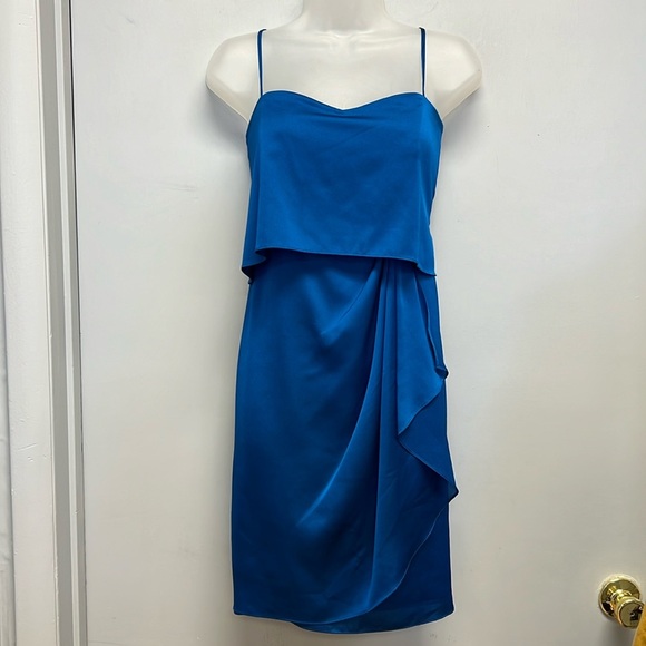 Max & Cleo ANGELA River Blue Cocktail/Party Dress Size 4 - Picture 1 of 12